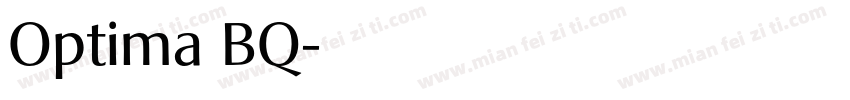 Optima BQ字体转换